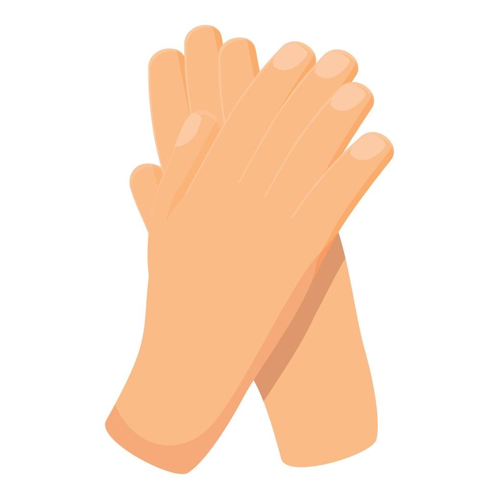 Crowd hand clap icon cartoon vector. Encourage applause vector