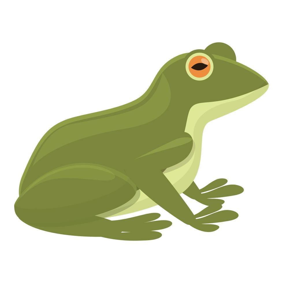 Life frog icon cartoon vector. Happy smile vector