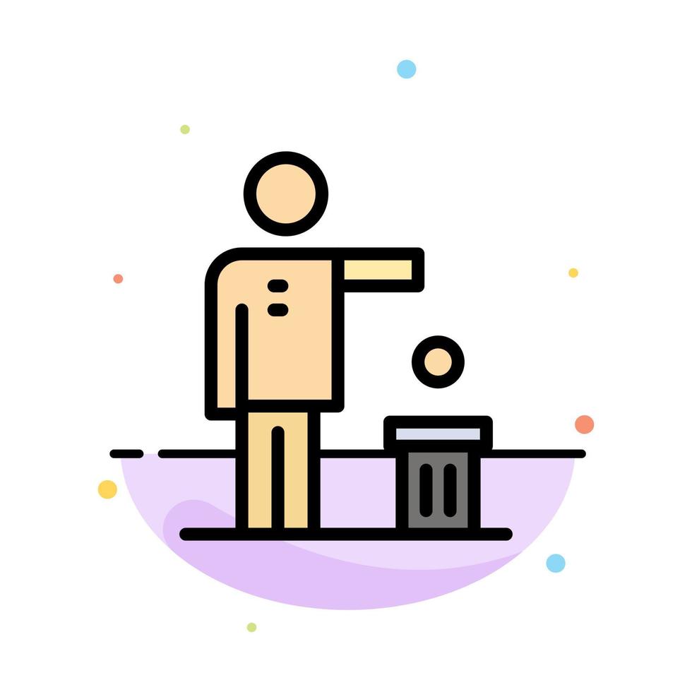 Bad Idea Ideas Recycling Thought Abstract Flat Color Icon Template vector
