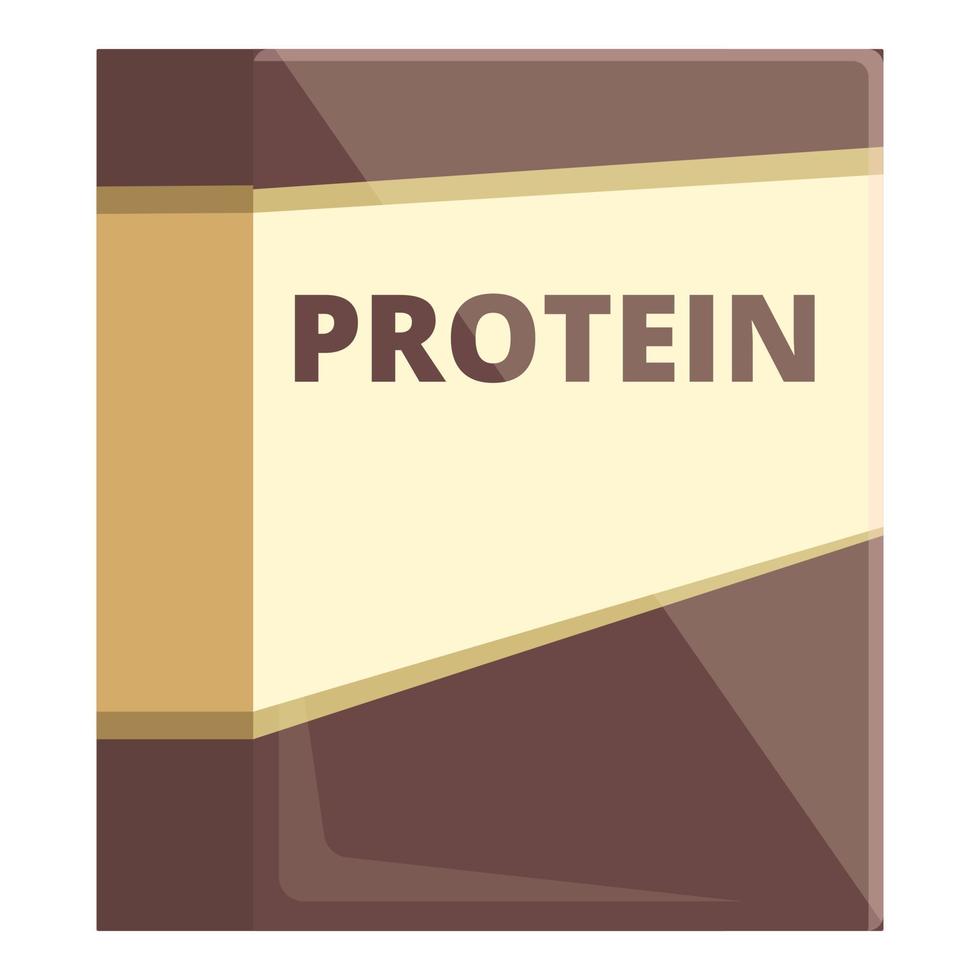 vector de dibujos animados de icono de caja de proteína. comida de estevia