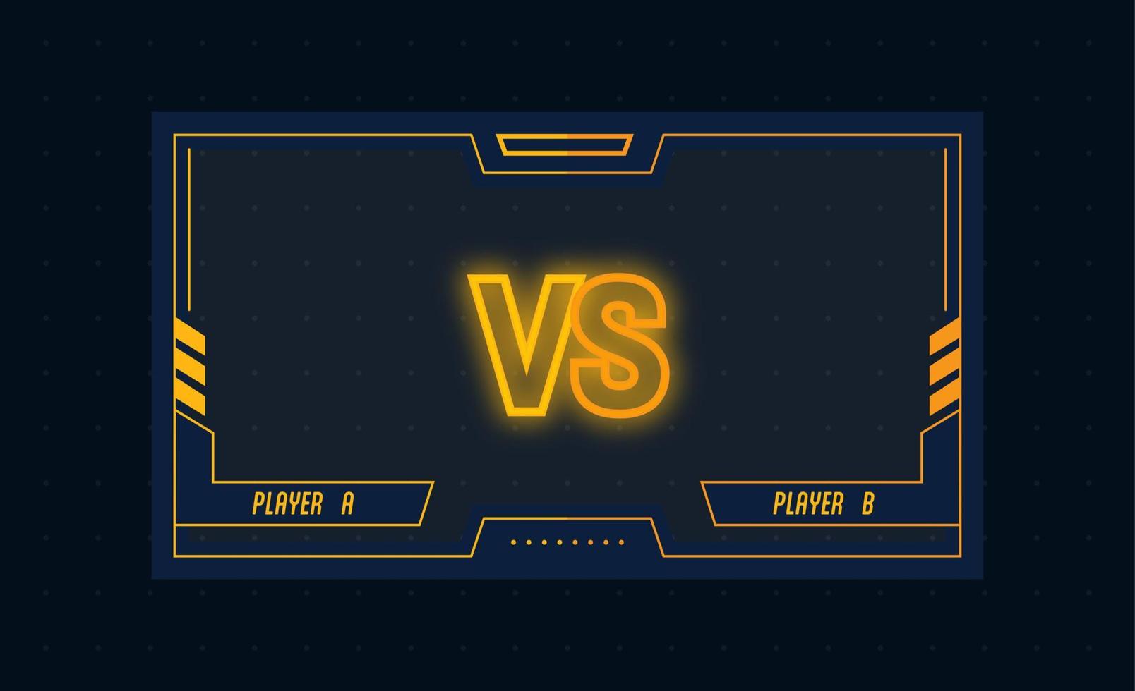 Vs or versus poster concept in futuristic design style. Battle background illustration. vector