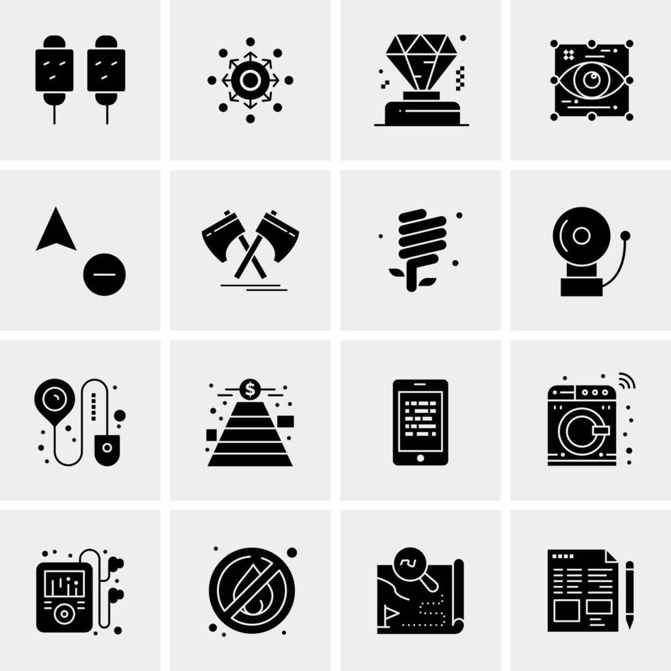 16 Universal Business Icons Vector Creative Icon Illustration to use in web and Mobile Related project