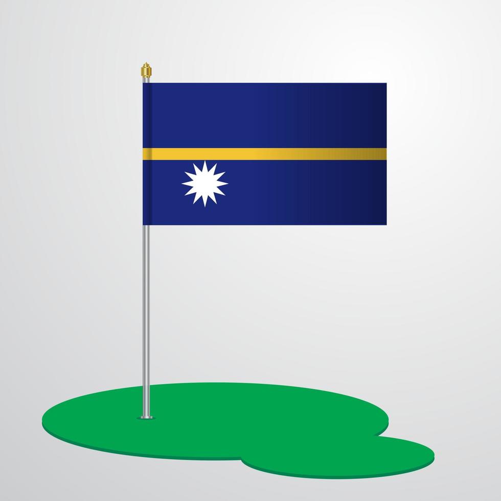 asta de la bandera de nauru vector