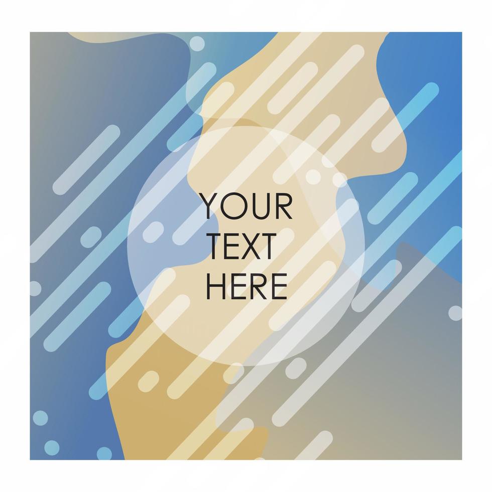 Blue and Offwhite colour background with typography vector