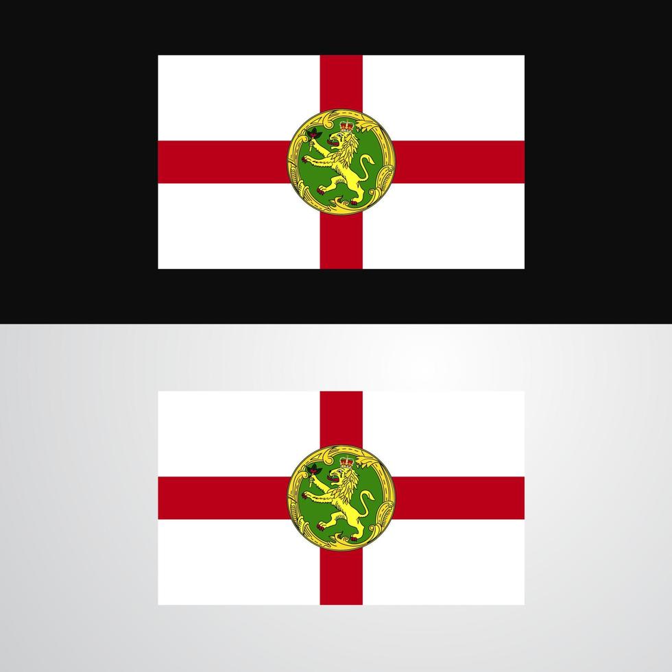 Alderney Flag banner design vector