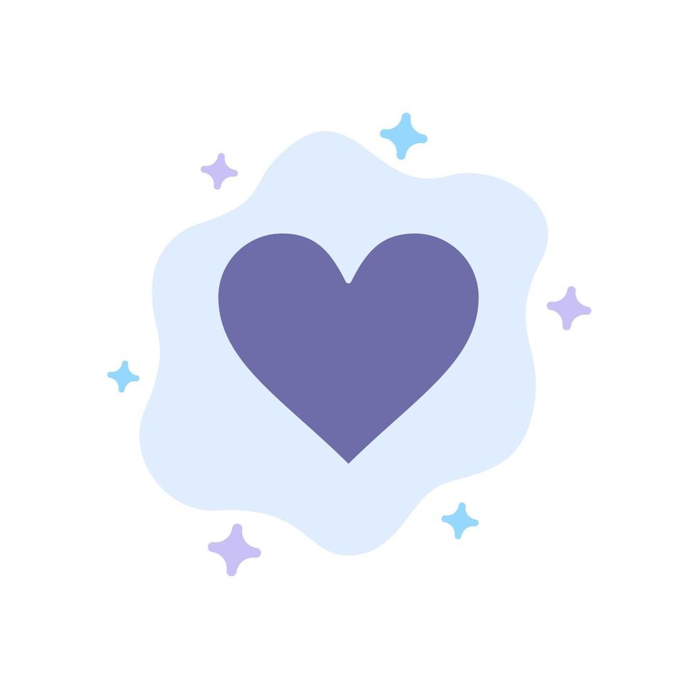 Heart Love Like Twitter Blue Icon on Abstract Cloud Background vector