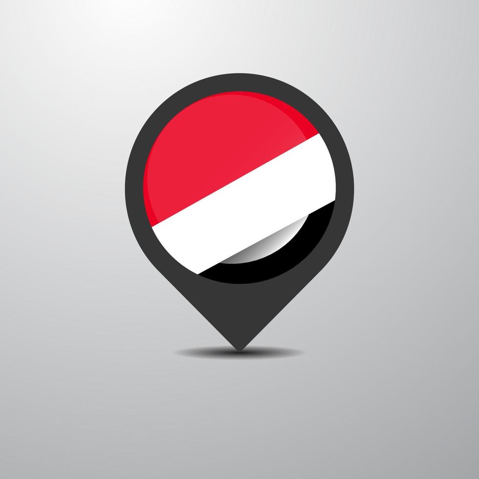 Principality of Sealand Map Pin vector