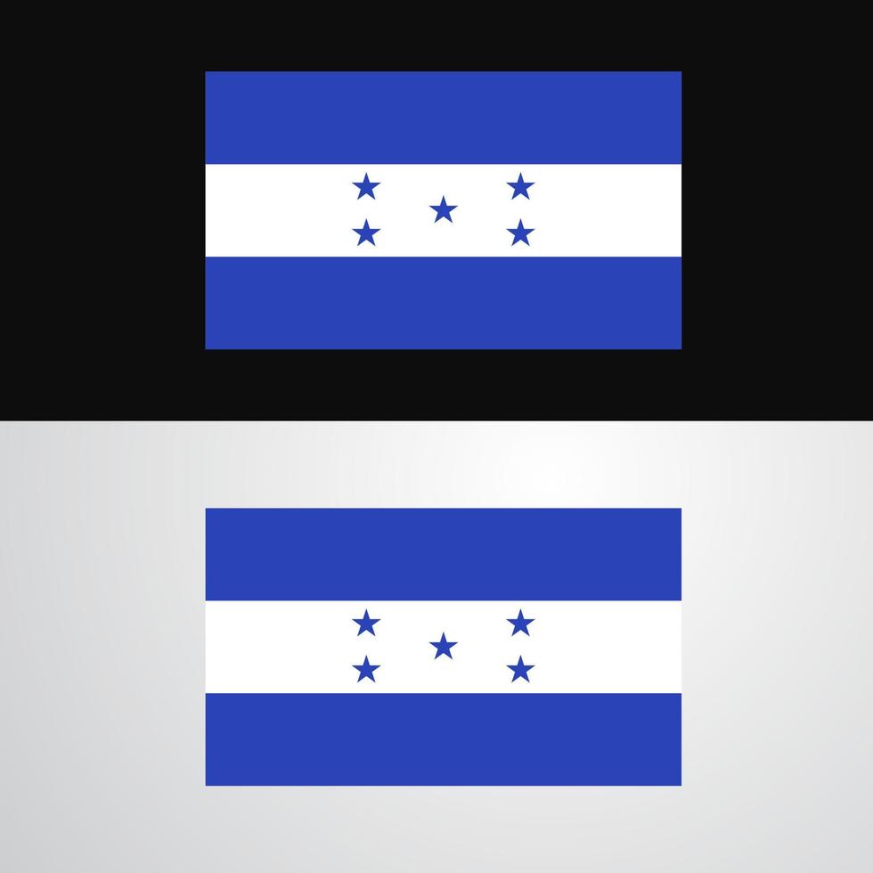 Honduras Flag banner design vector