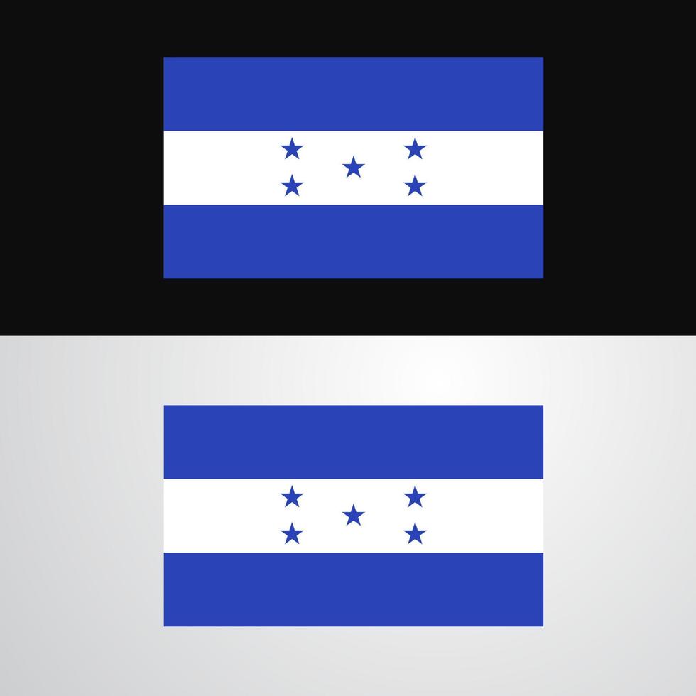 diseño de banner de bandera de honduras vector