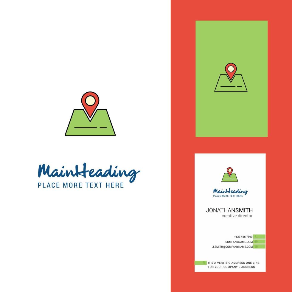 Location Creative Logo and business card vertical Design Vector