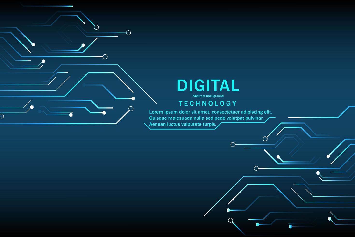 Technological background with lines vector