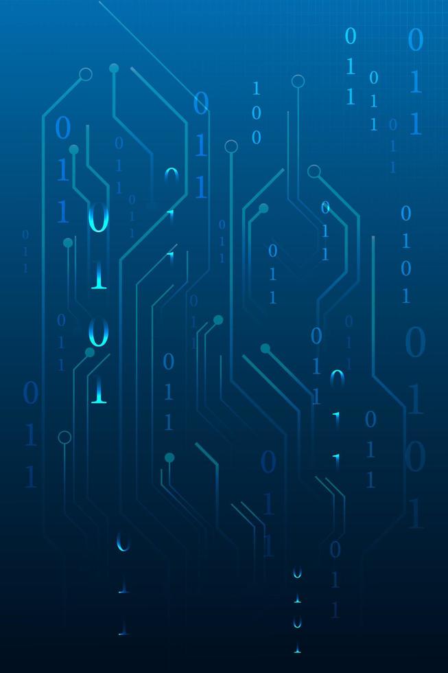 Technological background with lines vector