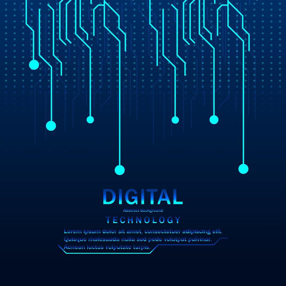 Technological background with lines vector