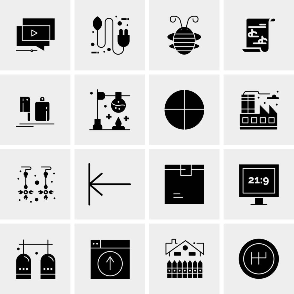 16 Universal Business Icons Vector Creative Icon Illustration to use in web and Mobile Related project