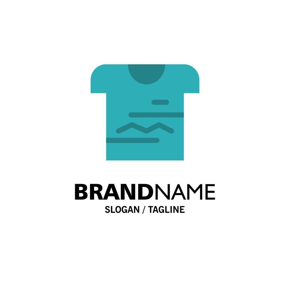 Shirt Tshirt Cloth Uniform Business Logo Template Flat Color vector