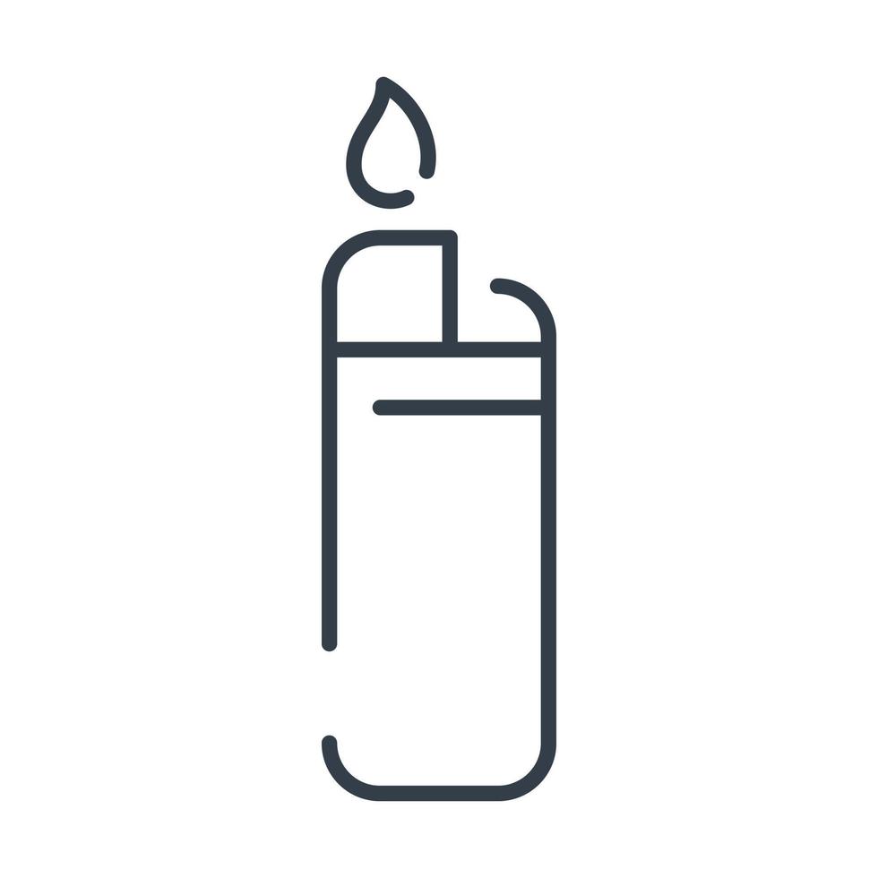 Vector isolated gas lighter icon.