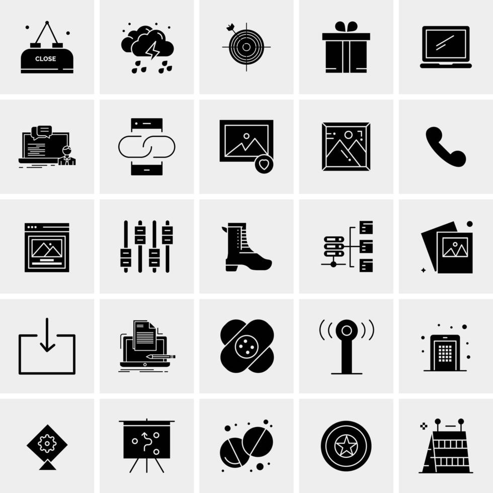 25 Universal Business Icons Vector Creative Icon Illustration to use in web and Mobile Related project