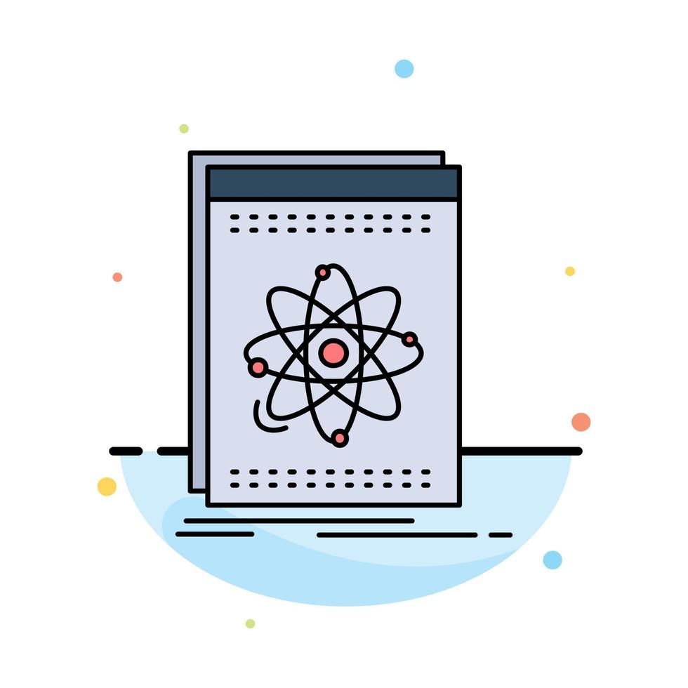 Api application developer platform science Flat Color Icon Vector