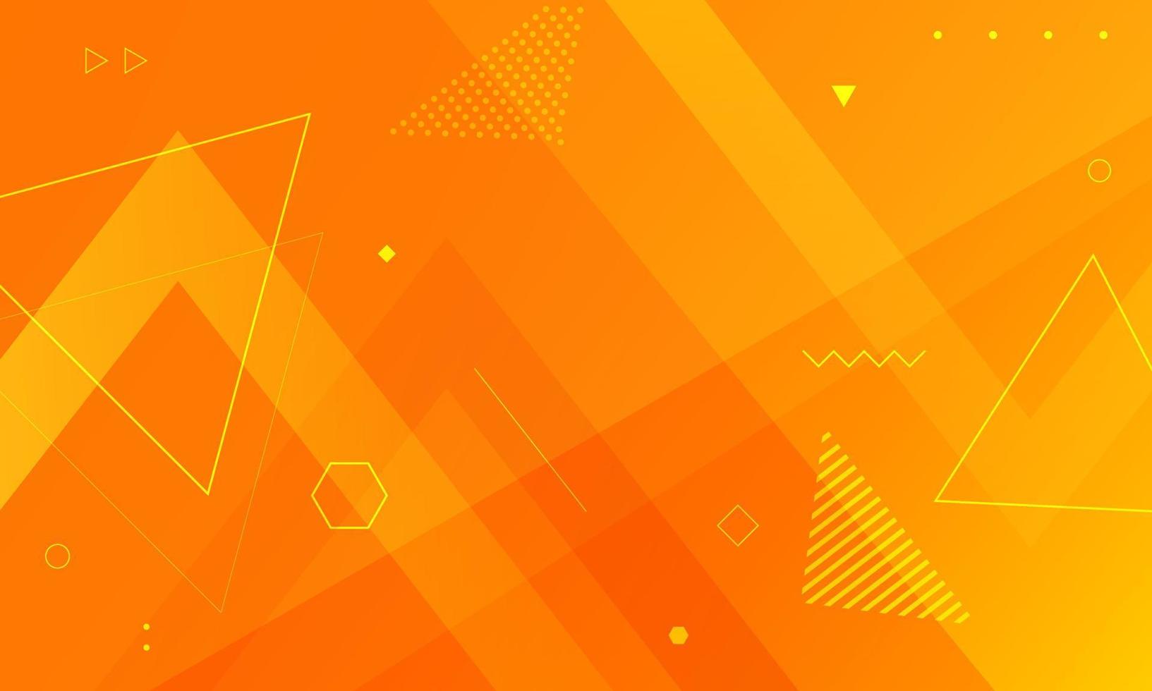 Abstract orange geometric background. Vector illustration