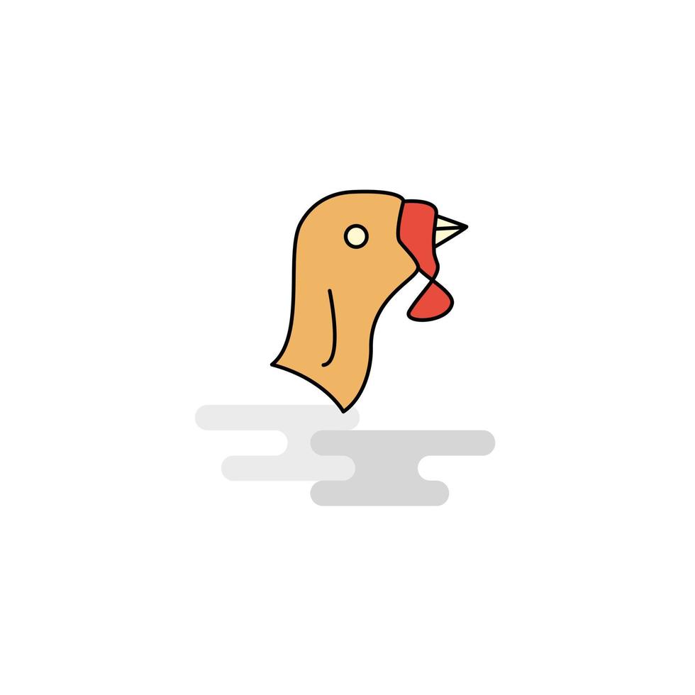 Flat Turkey Icon Vector