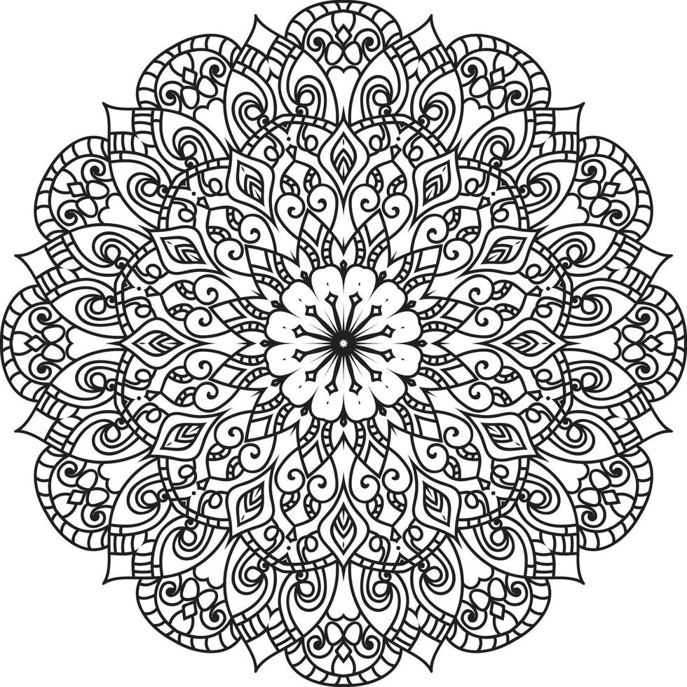 diseño decorativo mandala vector