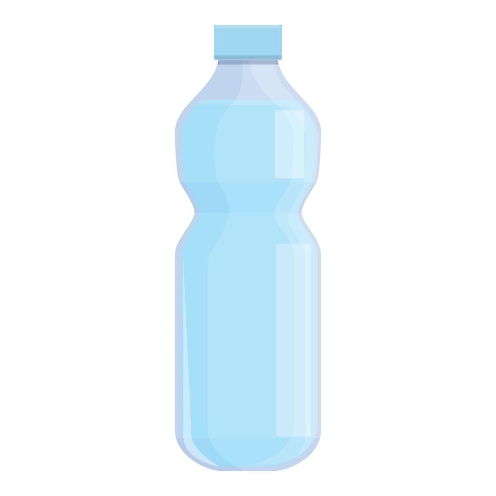 icono de línea aérea de botella de agua, estilo de dibujos animados vector