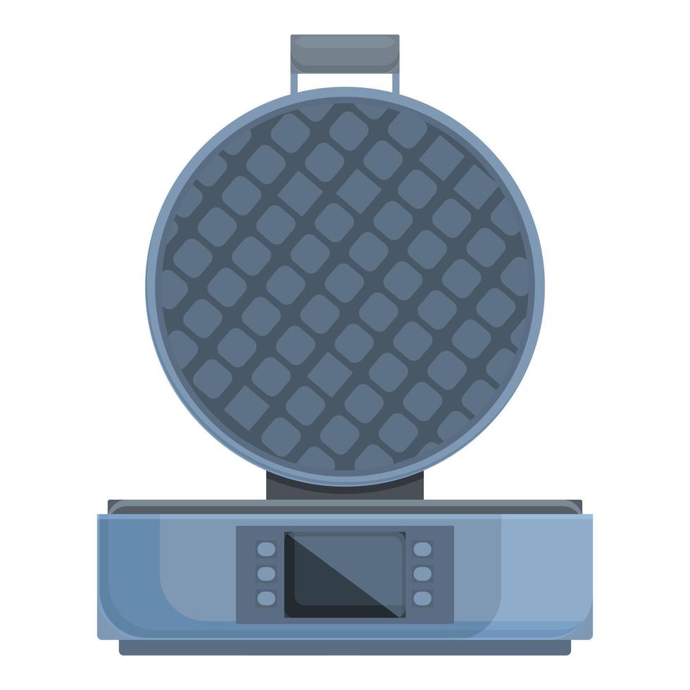 Sandwich waffle maker icon cartoon vector. Iron cooker vector