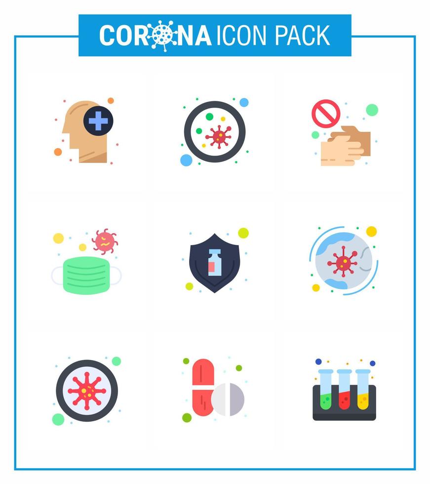 COVID19 corona virus contamination prevention Blue icon 25 pack such as  medical face virus touch pandemic viral coronavirus 2019nov disease Vector Design Elements