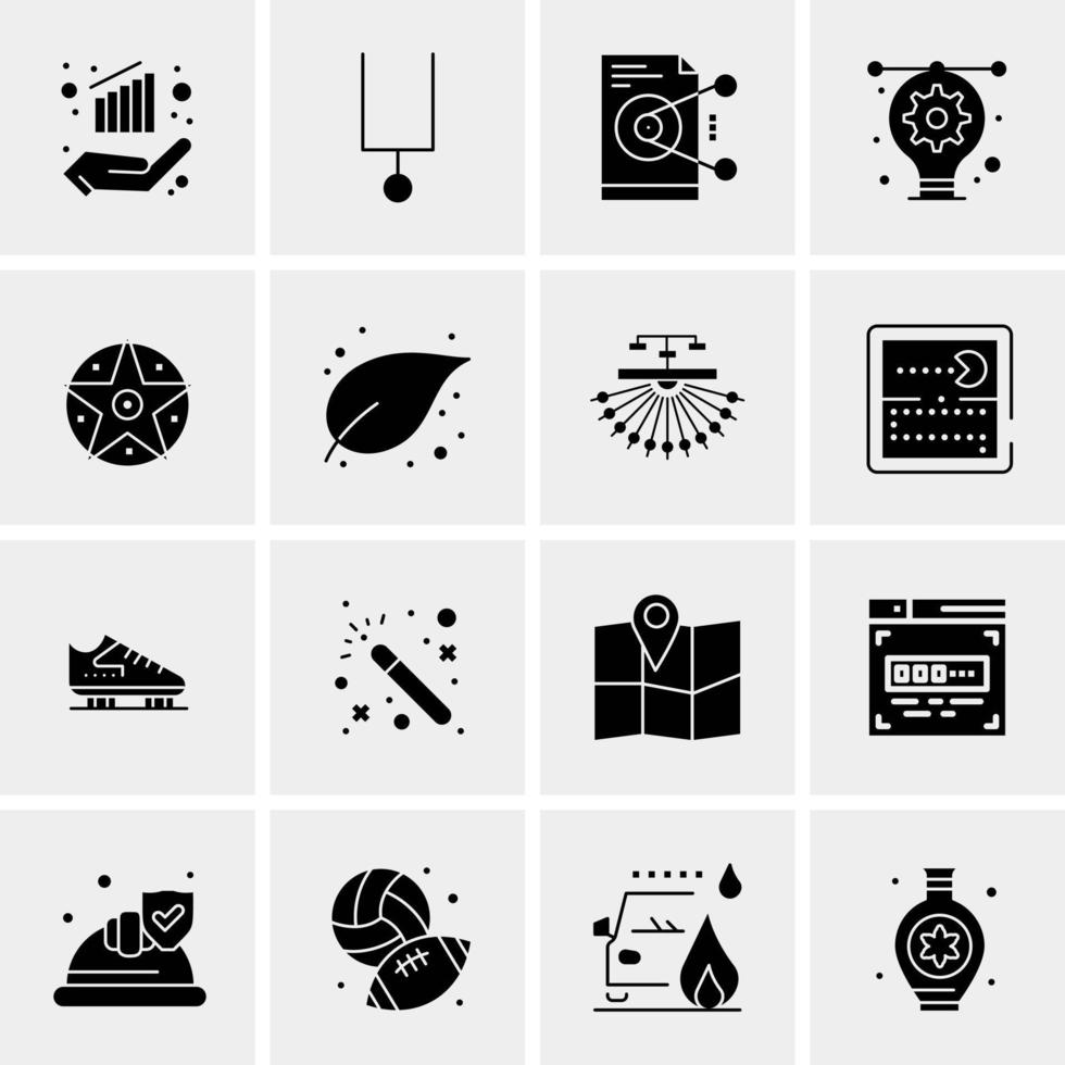 16 Universal Business Icons Vector Creative Icon Illustration to use in web and Mobile Related project