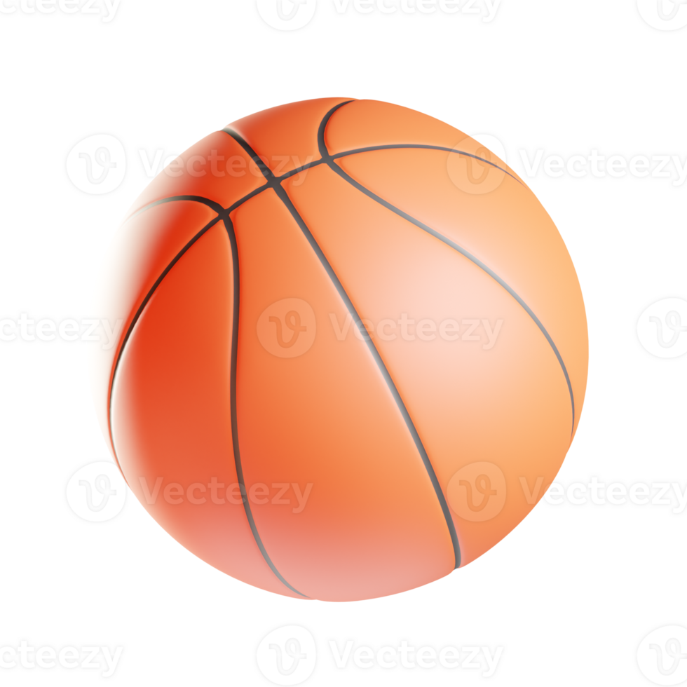 basketball 3d illustration png