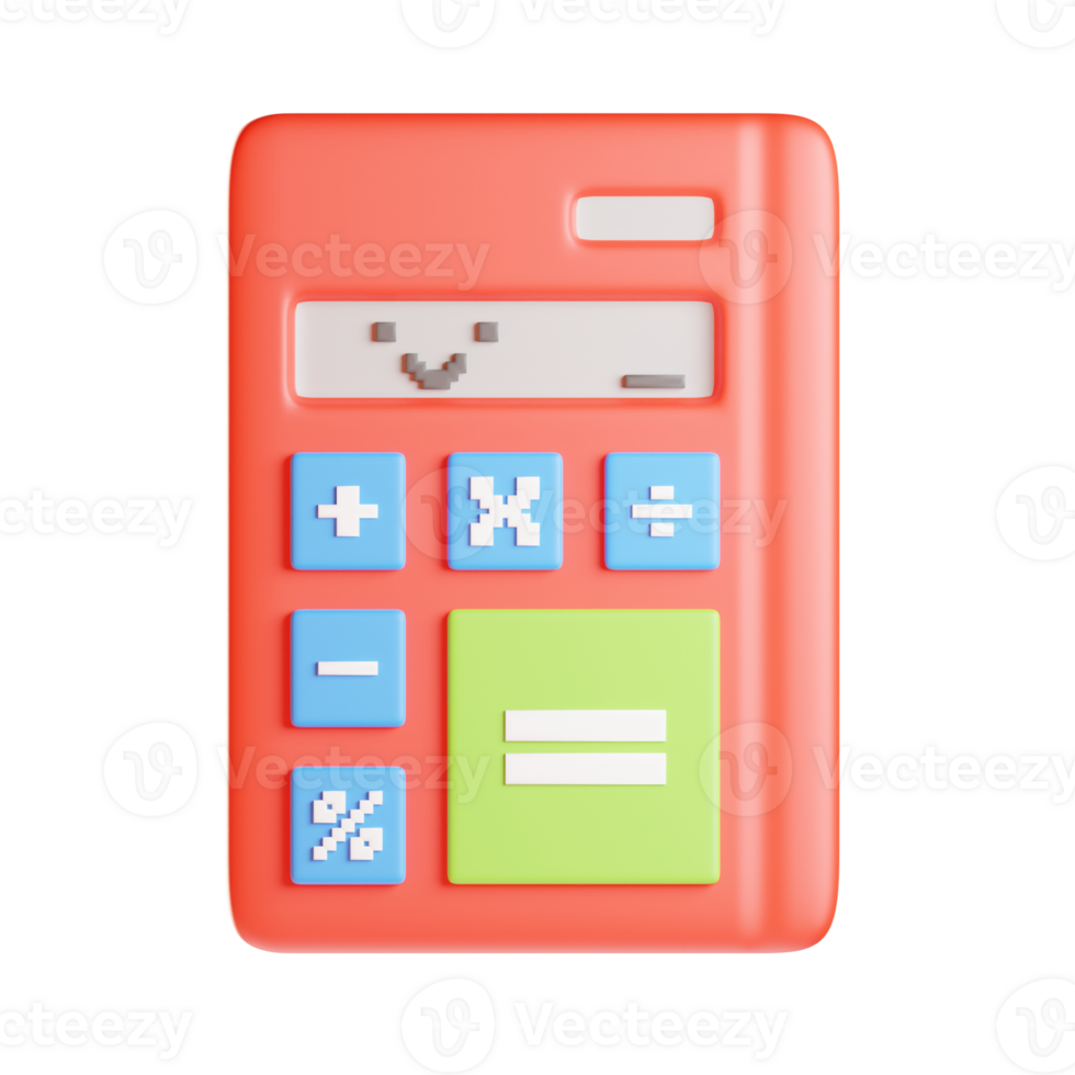 calculator 3d illustration png