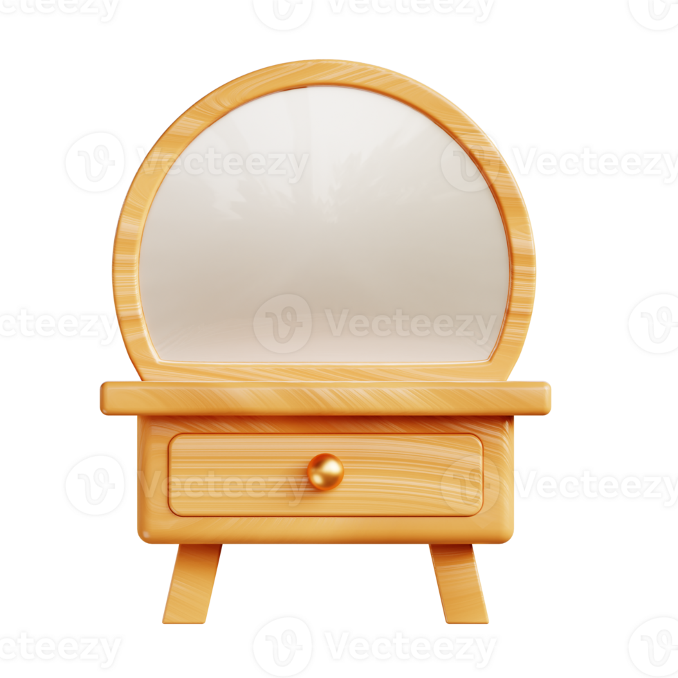 dressing table 3d illustration png