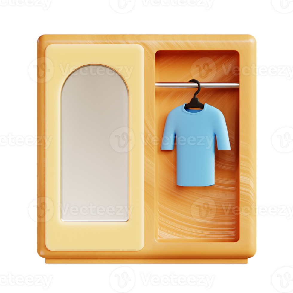 wardrobe 3d illustration png