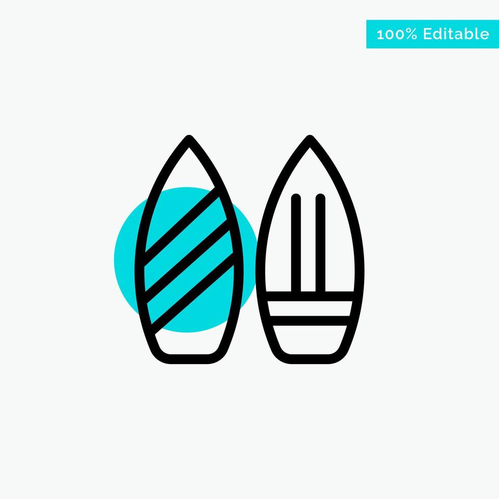 Skate Snowboard Sports Winter turquoise highlight circle point Vector icon