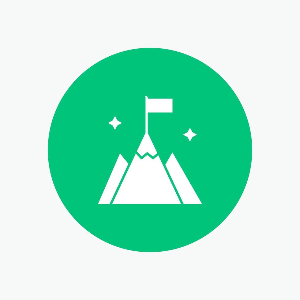 Mountain Flag User Interface vector