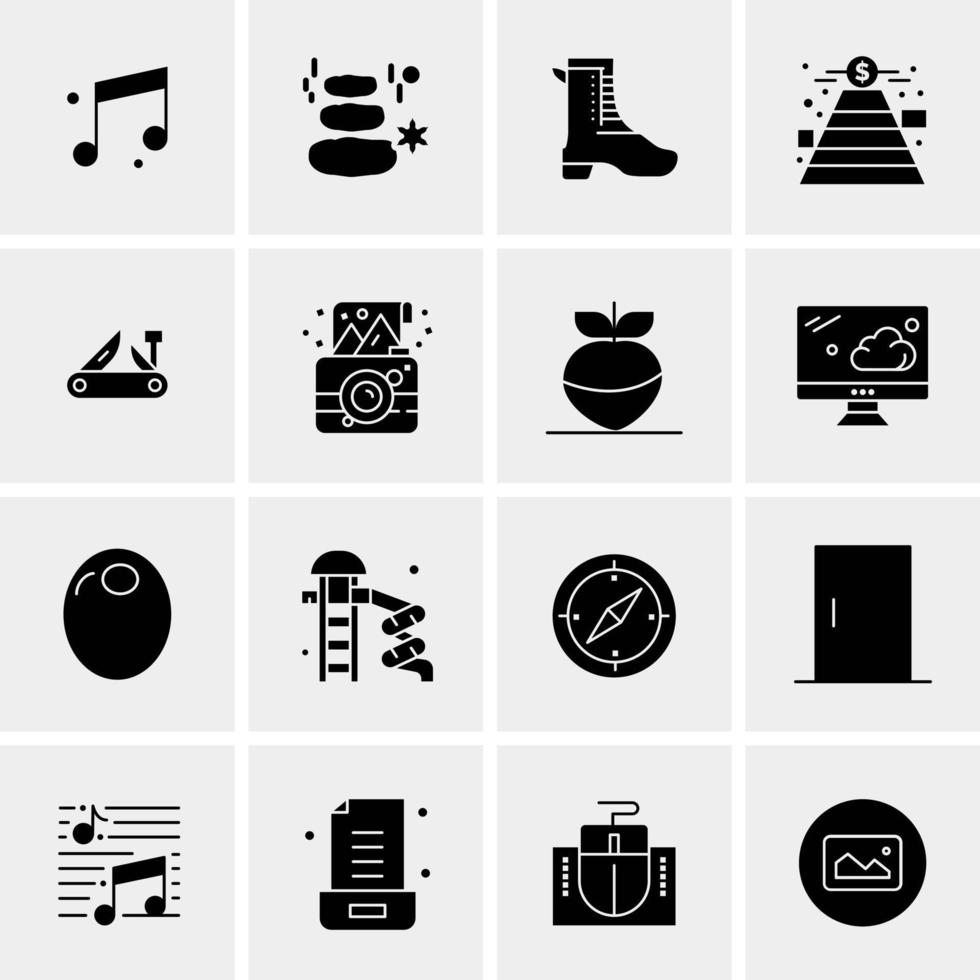 16 Universal Business Icons Vector Creative Icon Illustration to use in web and Mobile Related project