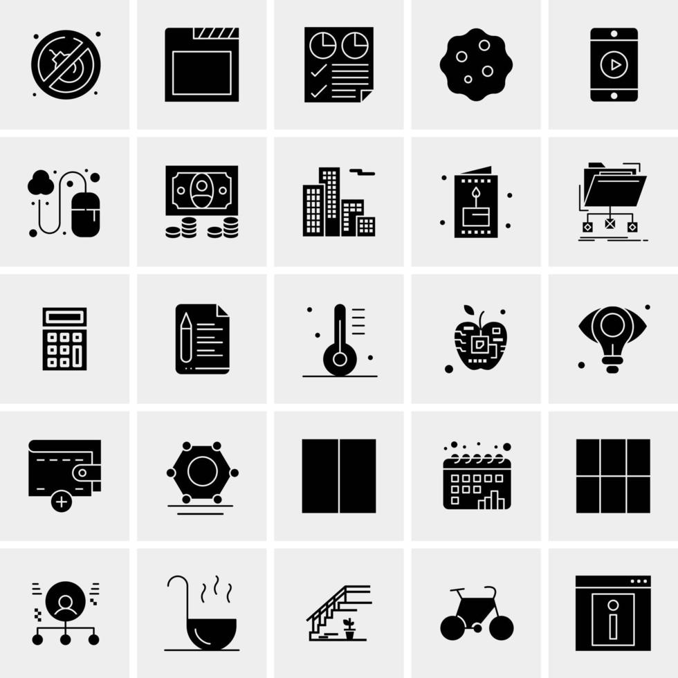 25 Universal Business Icons Vector Creative Icon Illustration to use in web and Mobile Related project