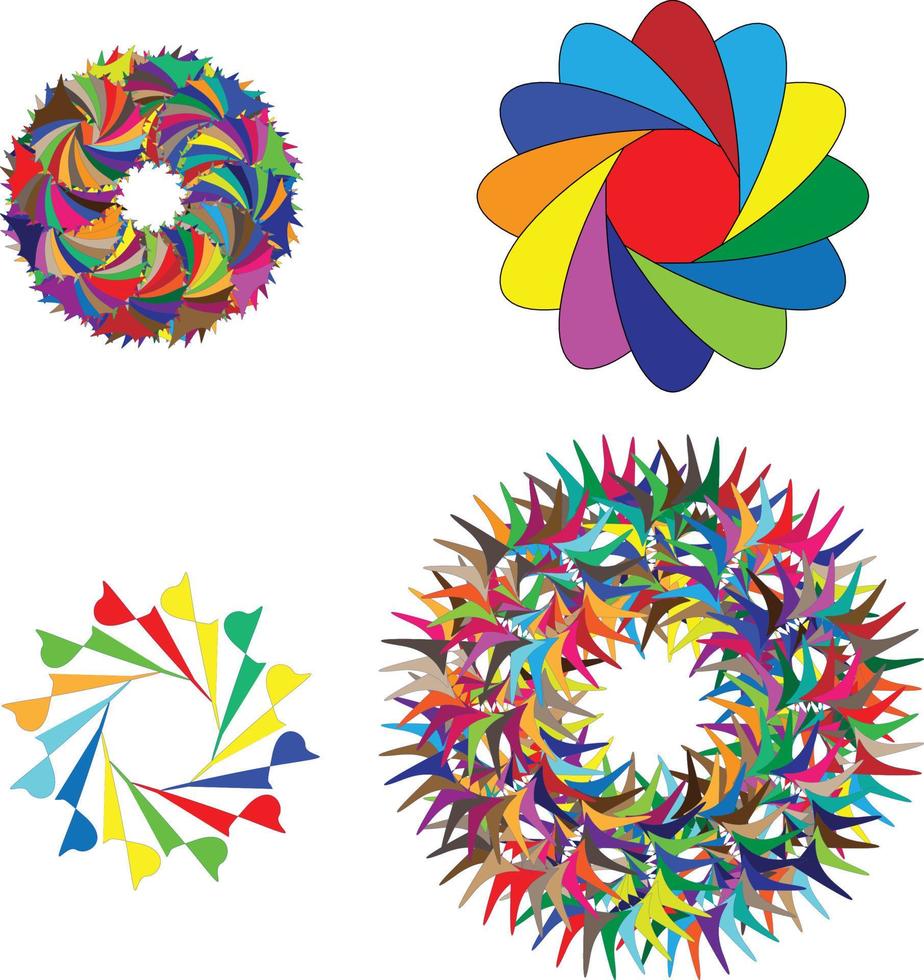 flower vector art shape