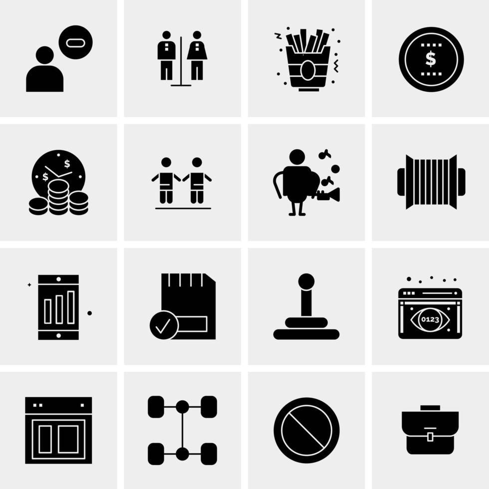 16 Universal Business Icons Vector Creative Icon Illustration to use in web and Mobile Related project