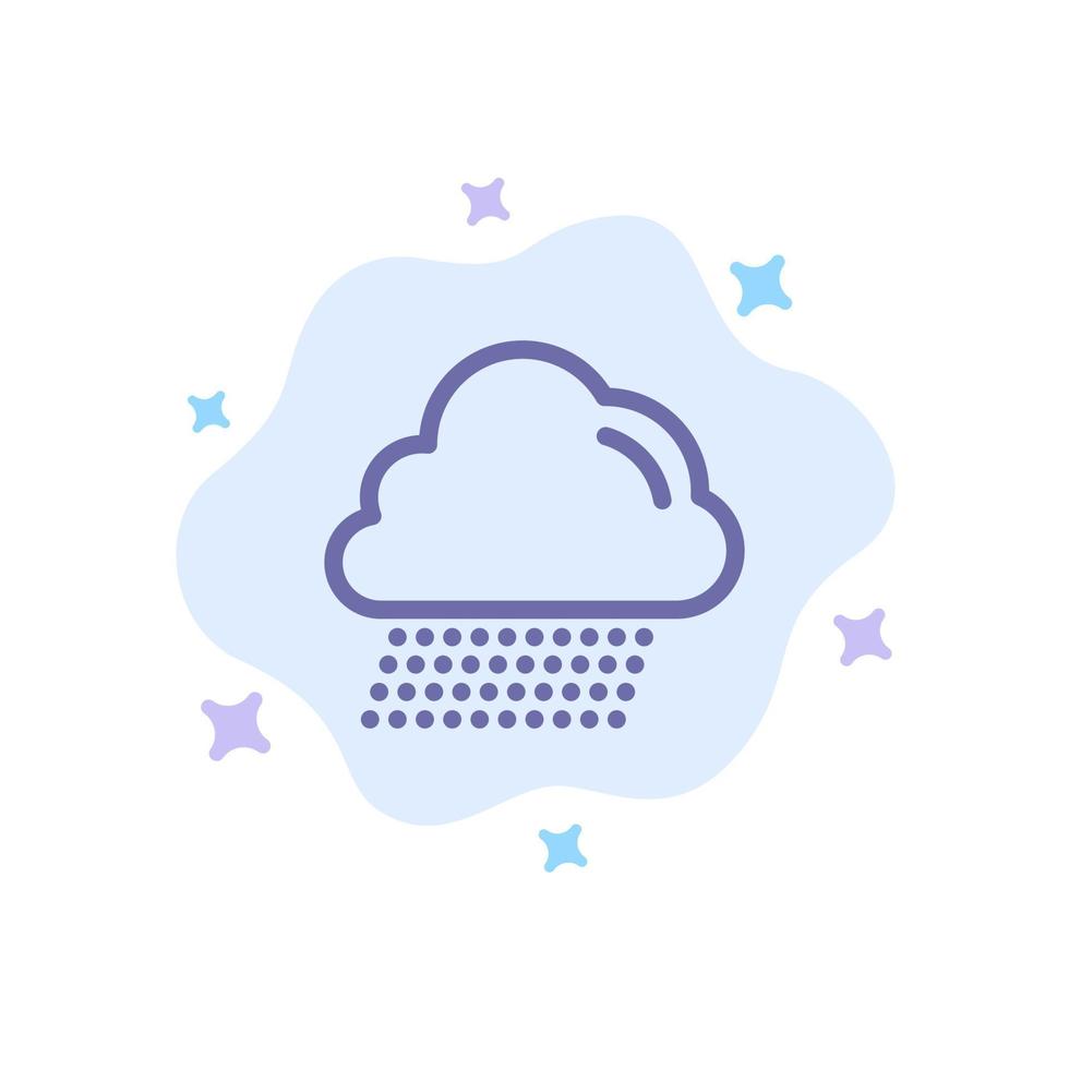 Cloud Rain Canada Blue Icon on Abstract Cloud Background vector