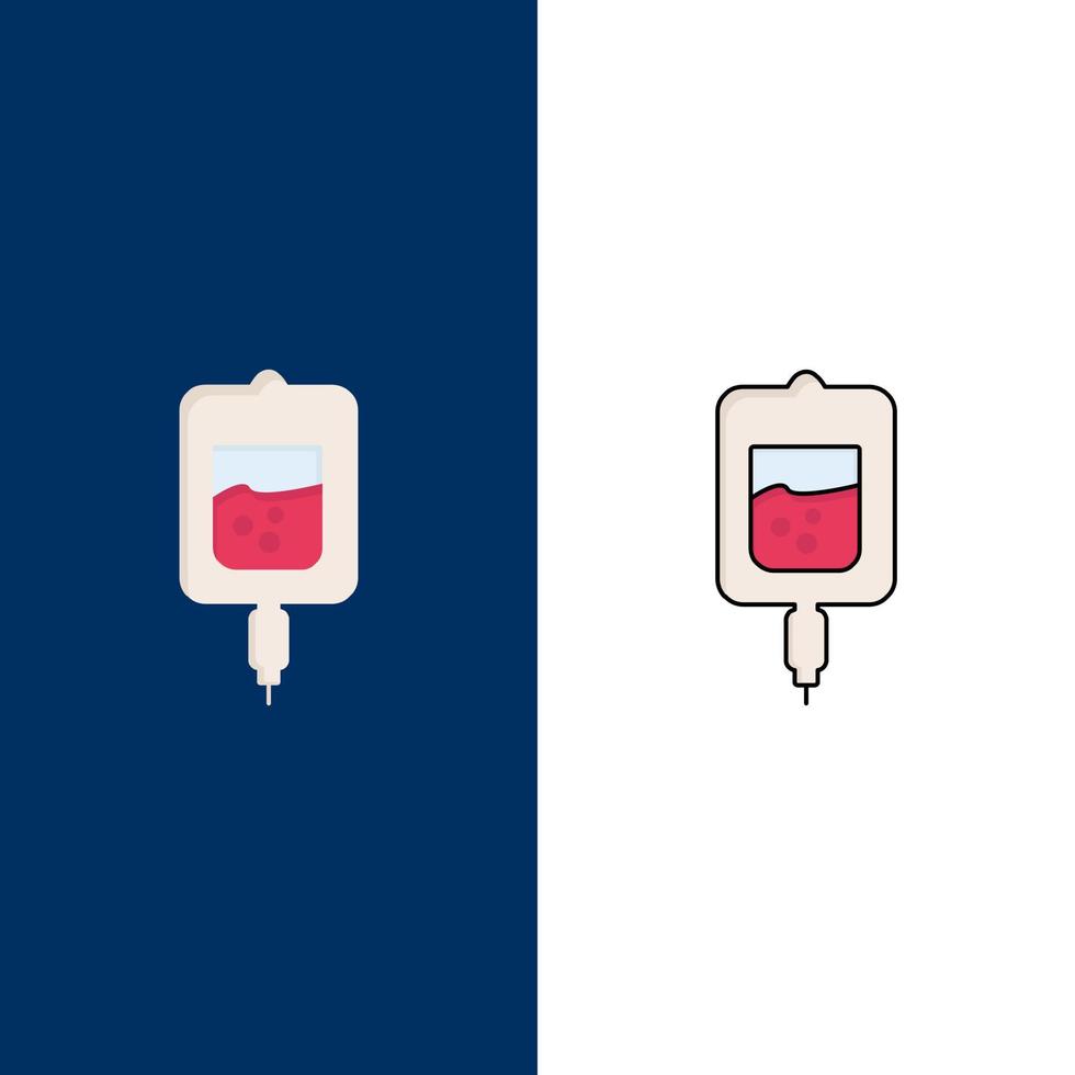 blood test sugar test samples Flat Color Icon Vector