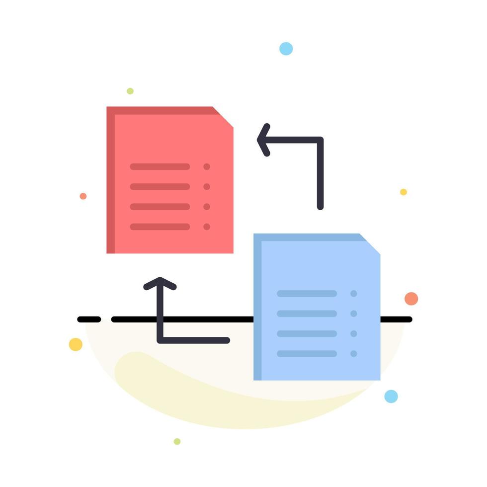 Data File Share Science Abstract Flat Color Icon Template vector