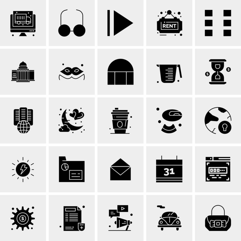 25 Universal Business Icons Vector Creative Icon Illustration to use in web and Mobile Related project