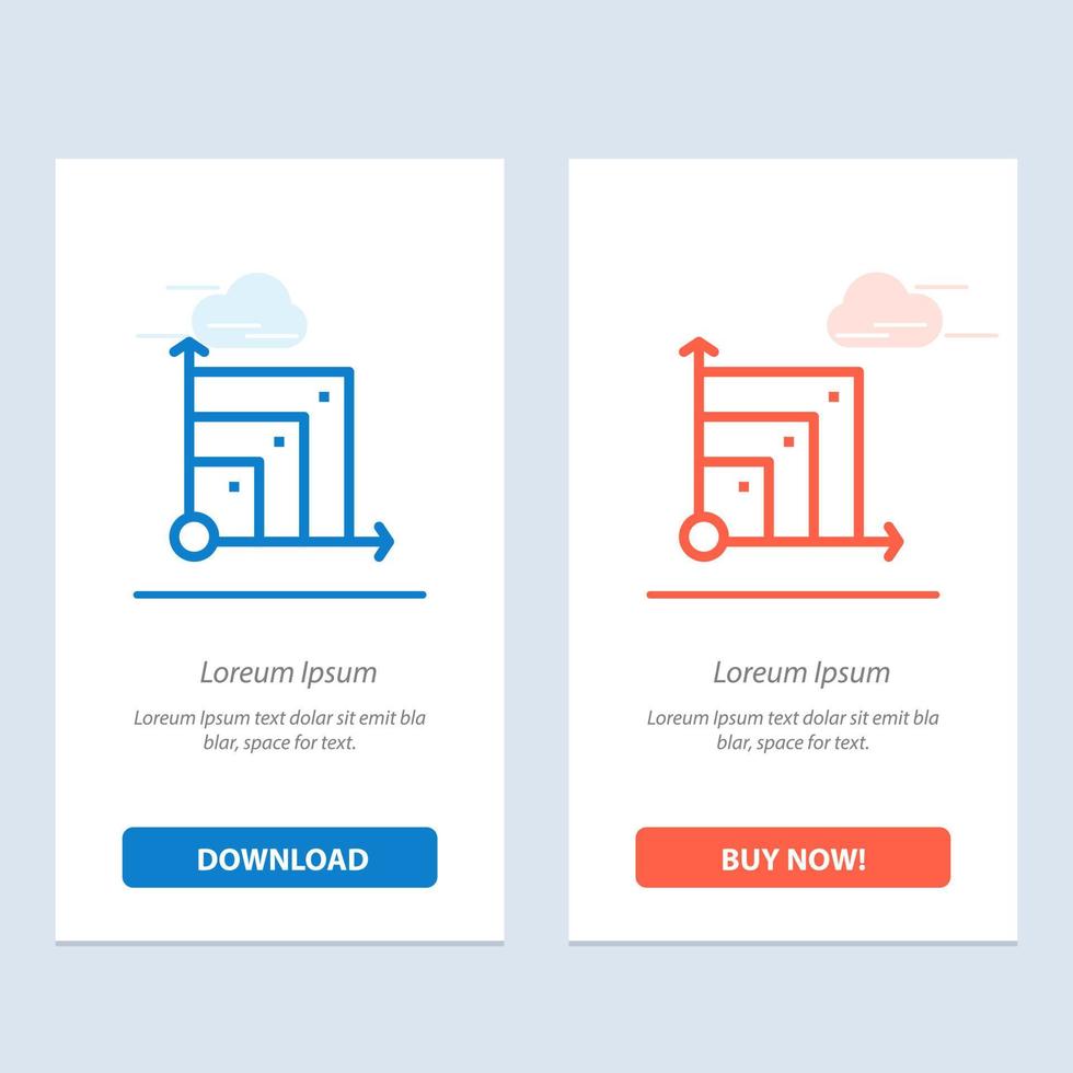 Scalable System Scalable System Science  Blue and Red Download and Buy Now web Widget Card Template vector