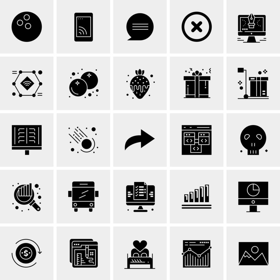 25 Universal Business Icons Vector Creative Icon Illustration to use in web and Mobile Related project