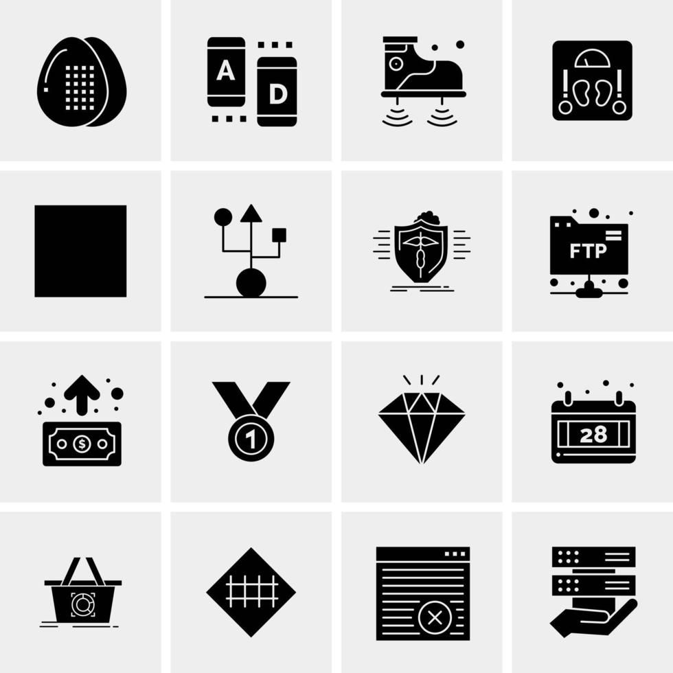 16 Business Universal Icons Vector Creative Icon Illustration to use in web and Mobile Related project