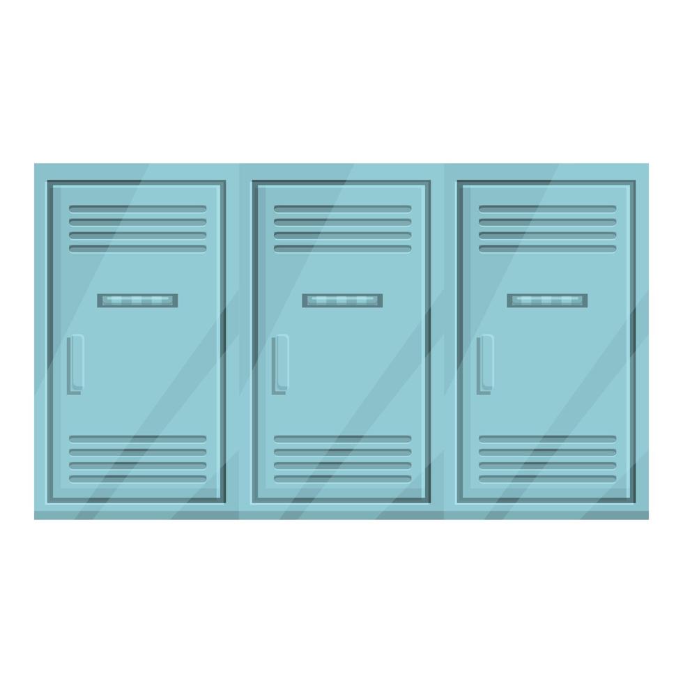 Deposit room locker icon, cartoon style vector