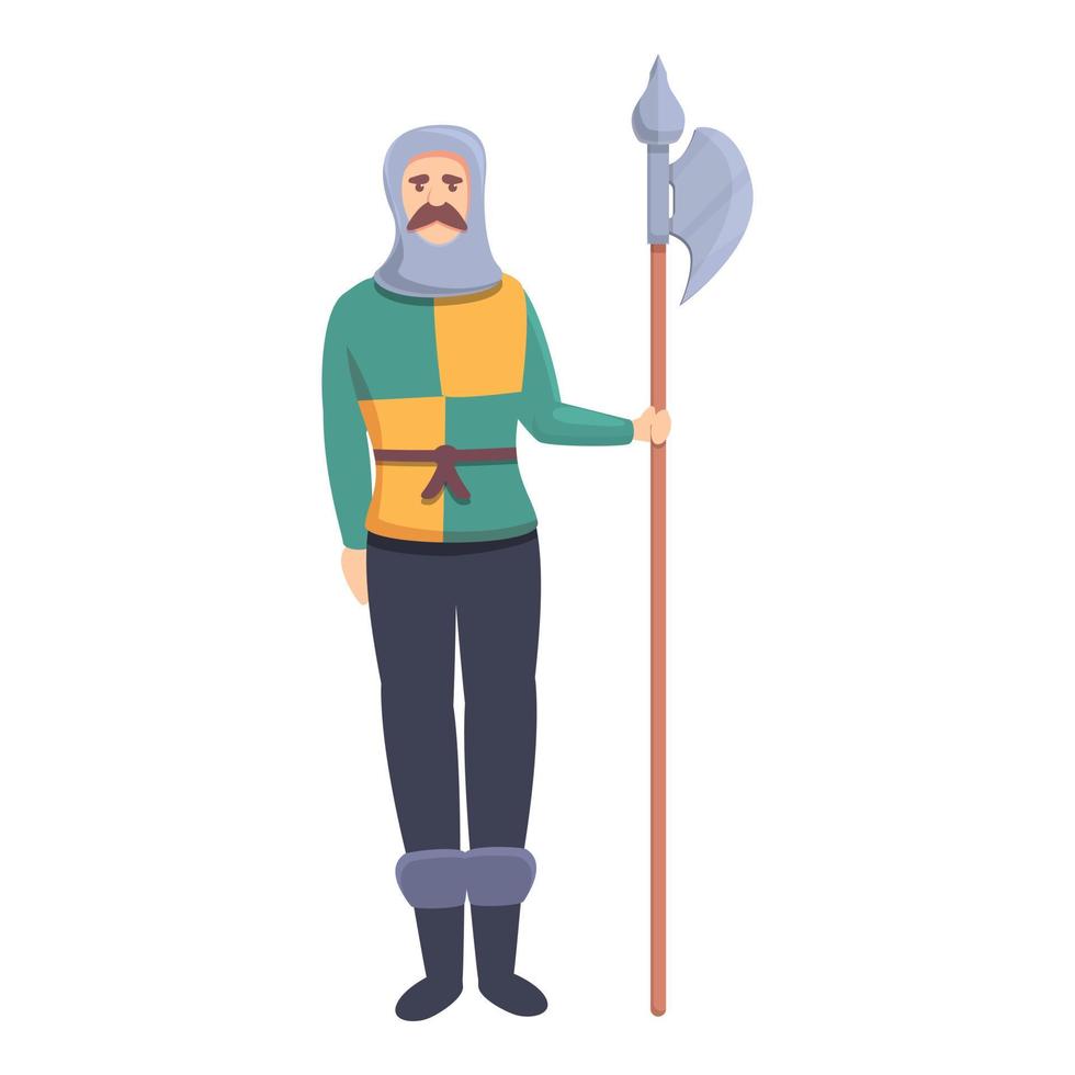 Castle warrior icon cartoon vector. Medieval knight vector