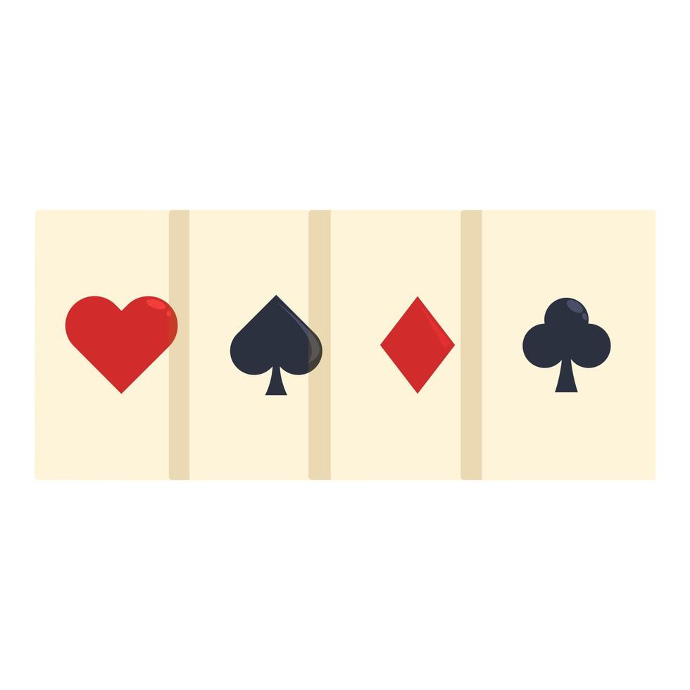 Play game cards icon cartoon vector. Casino jack vector