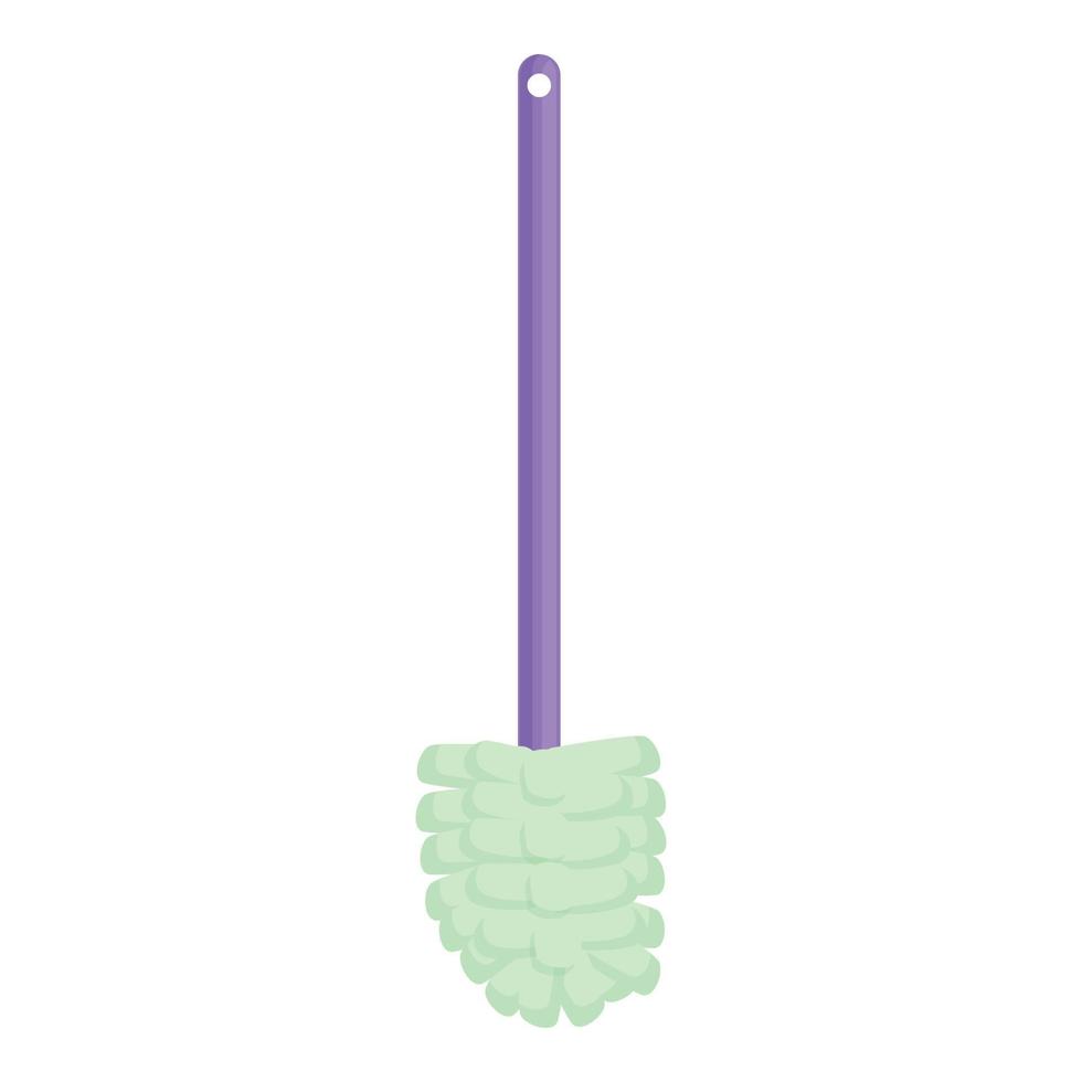 Colorful toilet brush icon cartoon vector. Clean bowl vector